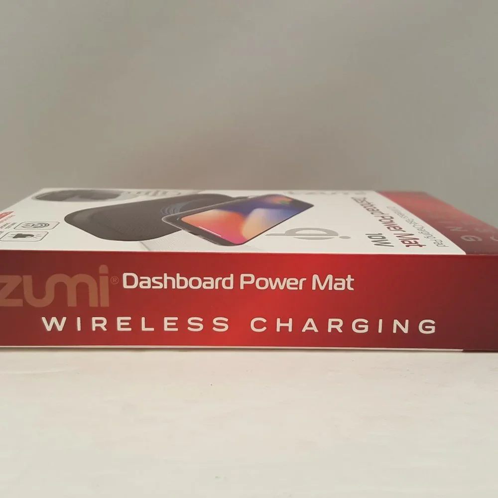 tzumi Wireless Charging Dashboard Power Mat / Qi Fast-Charging Pad + 3' Cable 🆕
